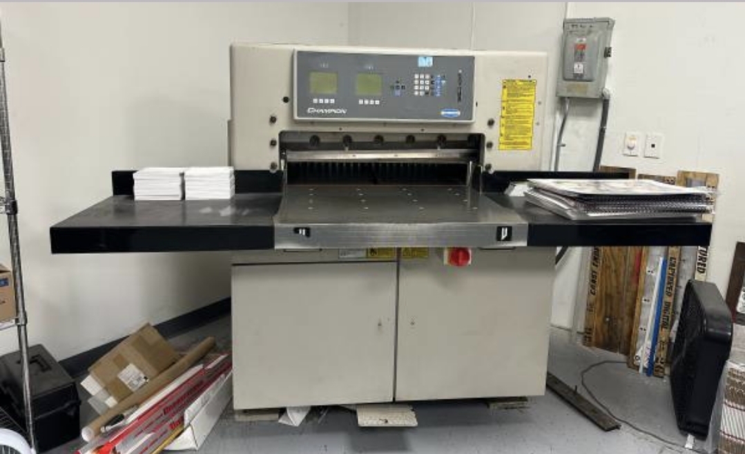 CHALLENGE PAPER CUTTER 305XG with 99 Programs, airbed, Runs very well. $12,500 call or text 714 642 7990